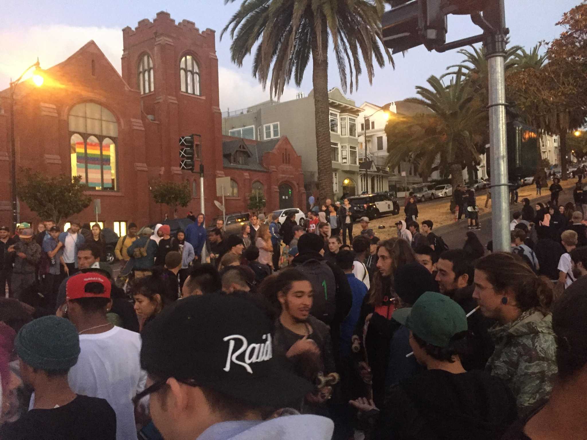 Officer injured as police, skateboarders square off at Dolores Park