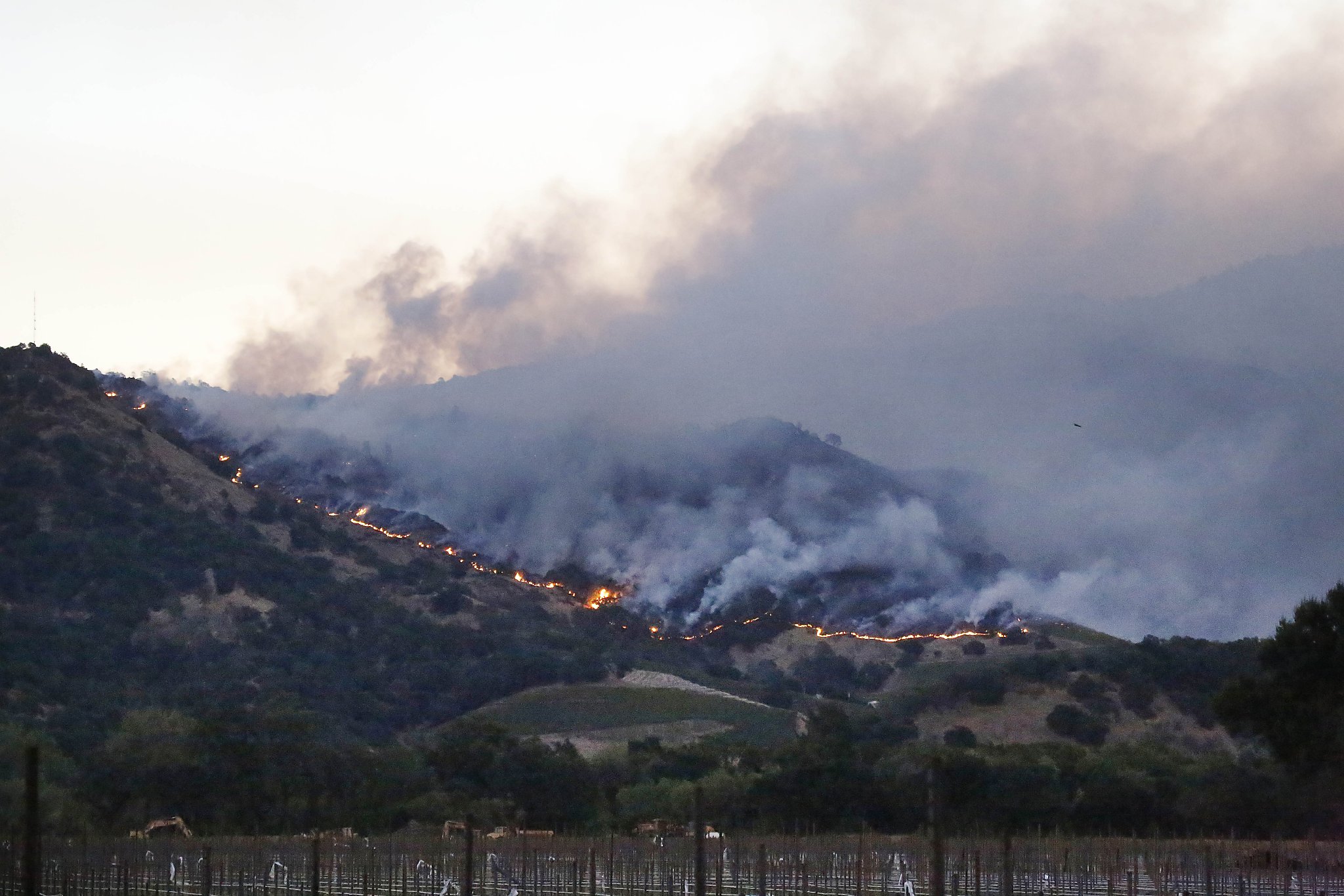 CHP helicopters rescue people trapped by flames in Wine Country