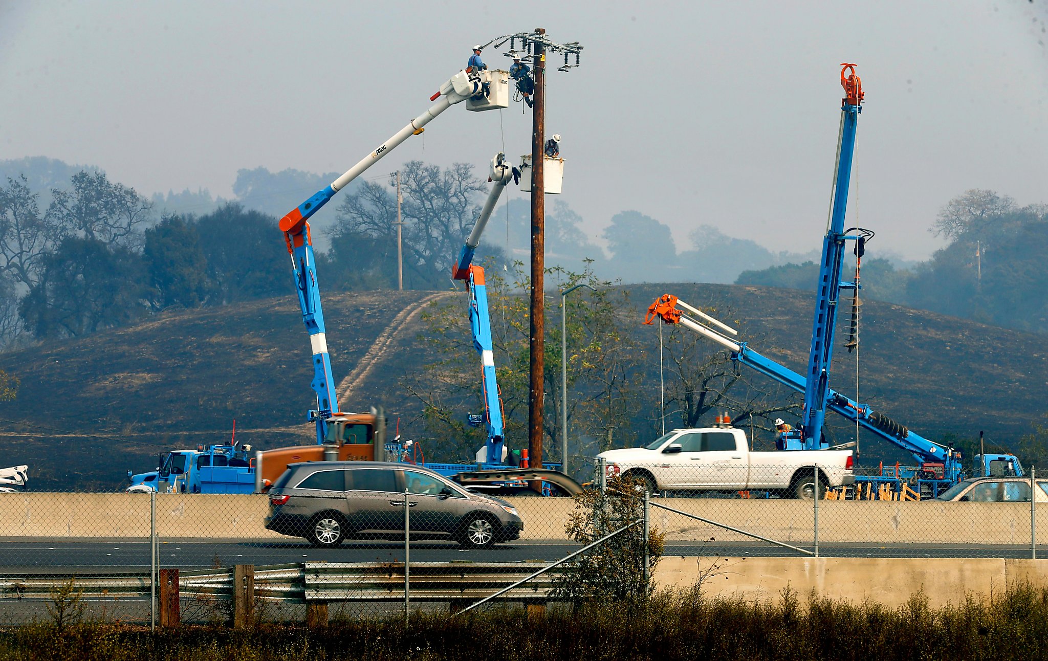 PG&E power lines explored as possible cause of Wine Country fires