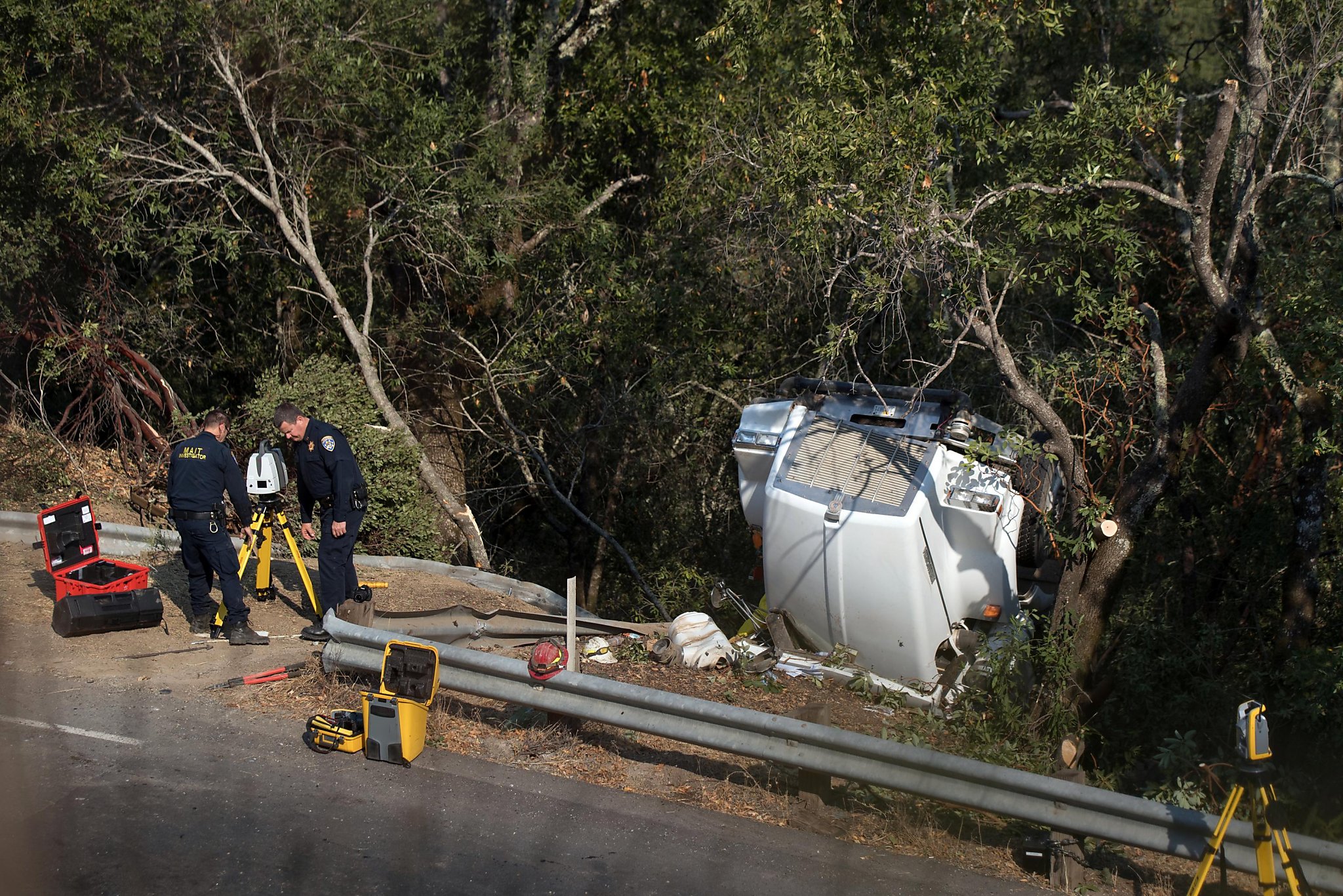 Live updates: Firefighter dies in Napa County crash; more evacuations lifted