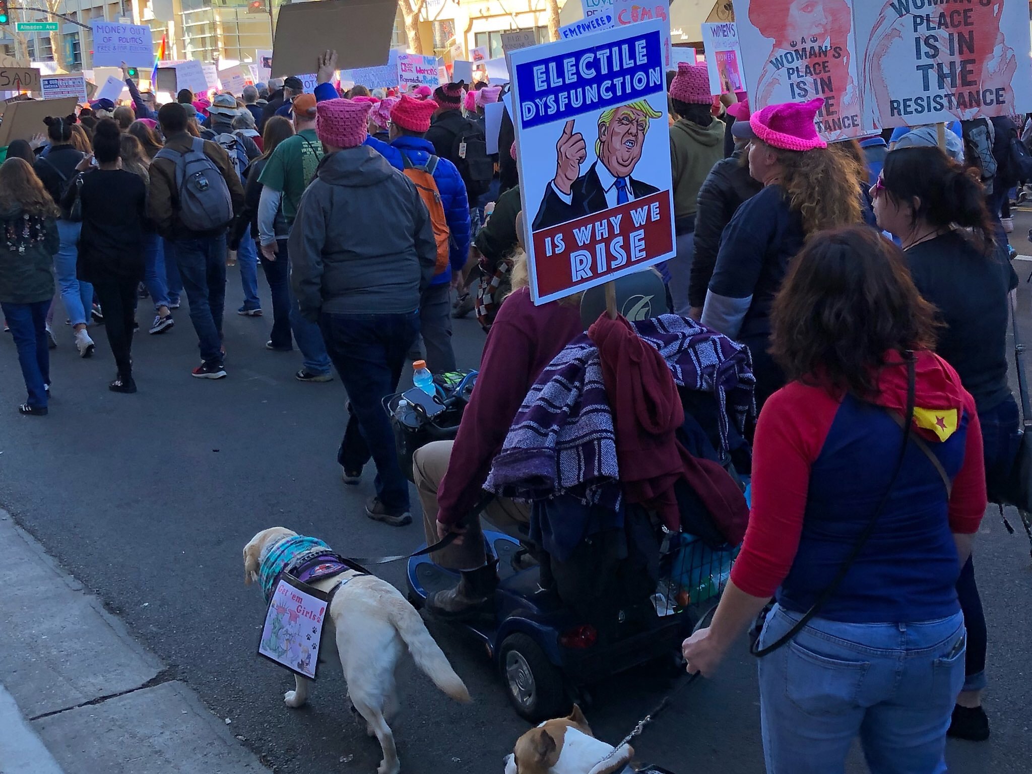 Bay Area Women’s Marches attract thousands opposing Trump