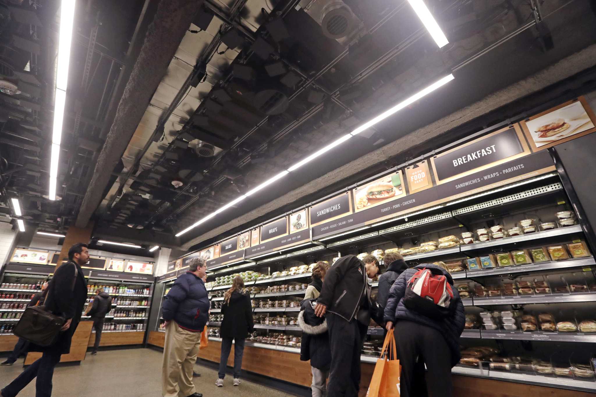Someone did shoplift from Amazon Go on the first day