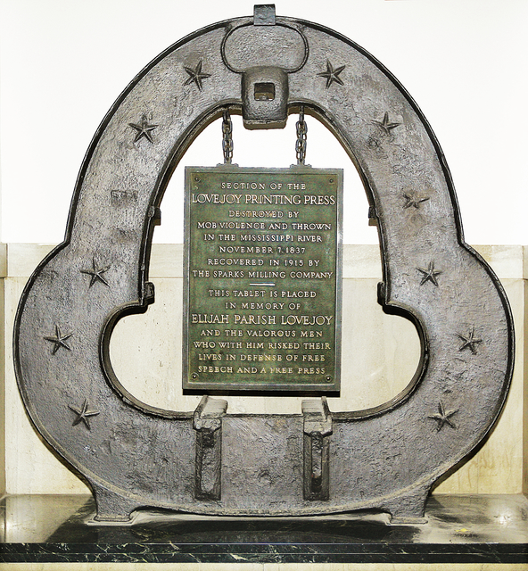 100 years since Lovejoy press lifted from river
