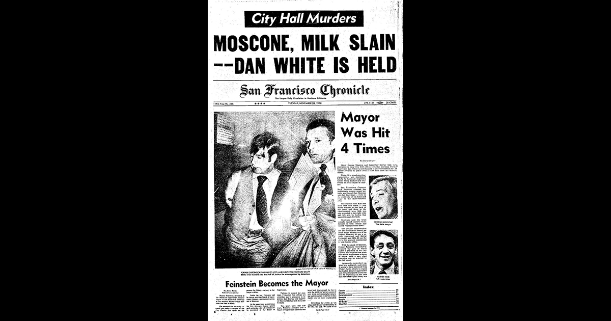 Chronicle Covers: The assassinations of Moscone and Milk