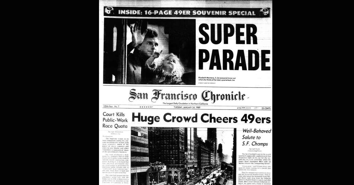 Chronicle Covers: When the 49ers were ‘conquering heroes’ again