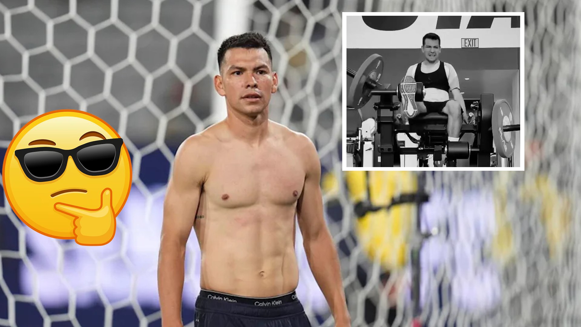 Chucky Lozano, sin uniforme y sin compa