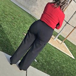 Gilf in business pants