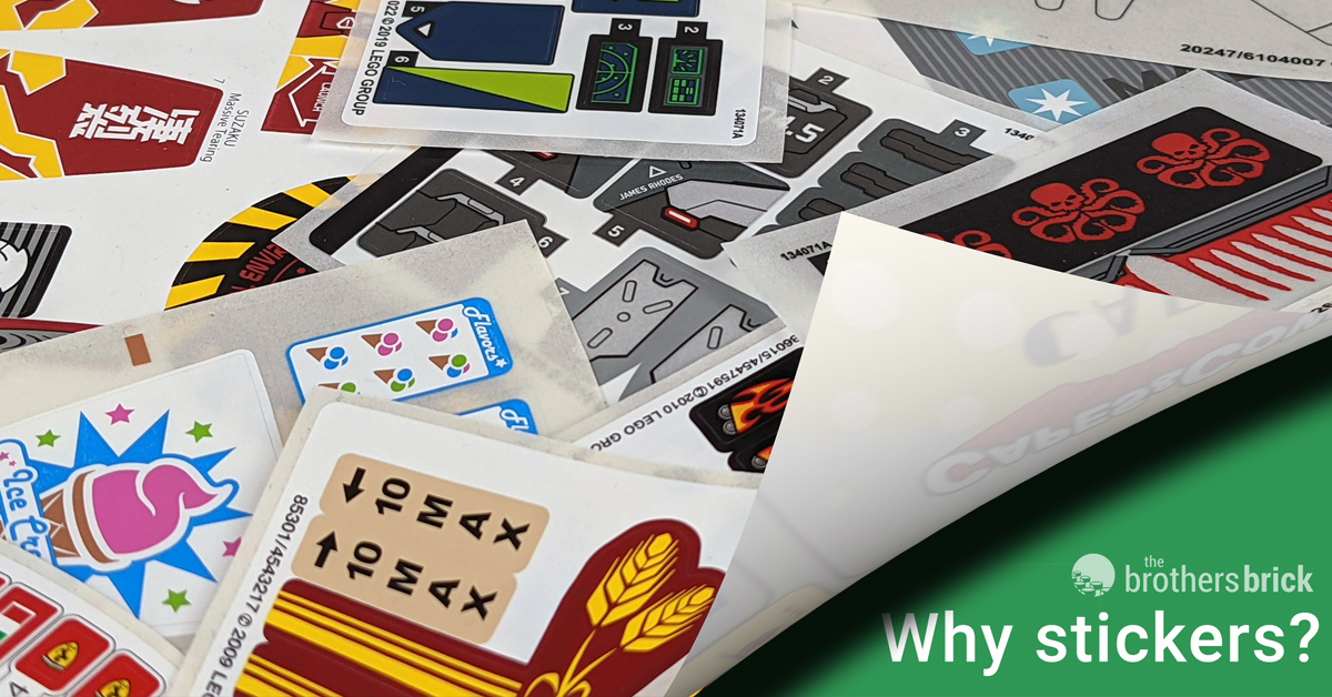 Why do LEGO sets have stickers instead of printed parts [Feature] - The Brothers Brick | The Brothers Brick