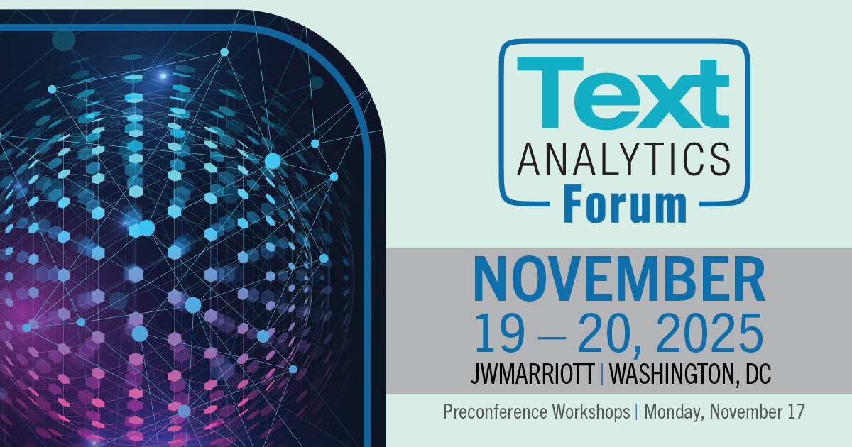 Text Analytics Forum 2026 - The Leading Conference on Integrating Text Analytics and GenAI for Enterprise Intelligence