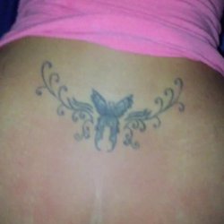 Tattoo ex doggystyle creampie