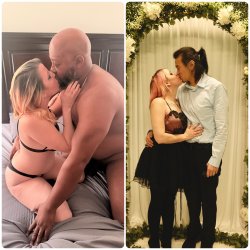 My wife with her first black guy