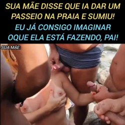 Sua mãe na praia!