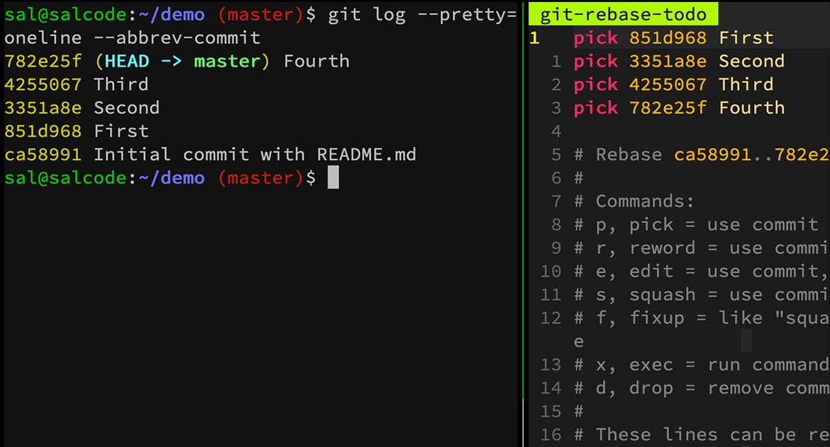 Git Interactive Rebase Order is Wrong - Sal Ferrarello
