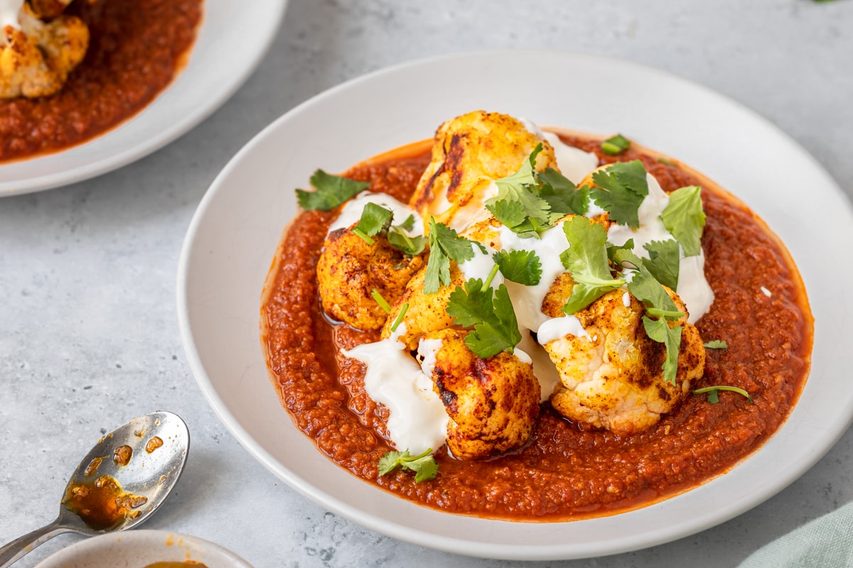 Roasted Cauliflower Curry (vegan) - Searching for Spice