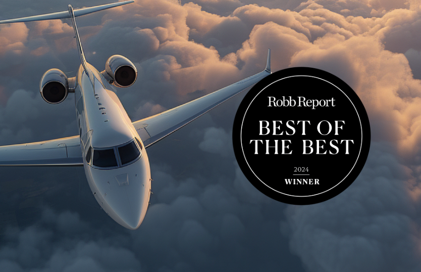 Robb Report: 2024 Best Jet Card Program | Sentient Jet
