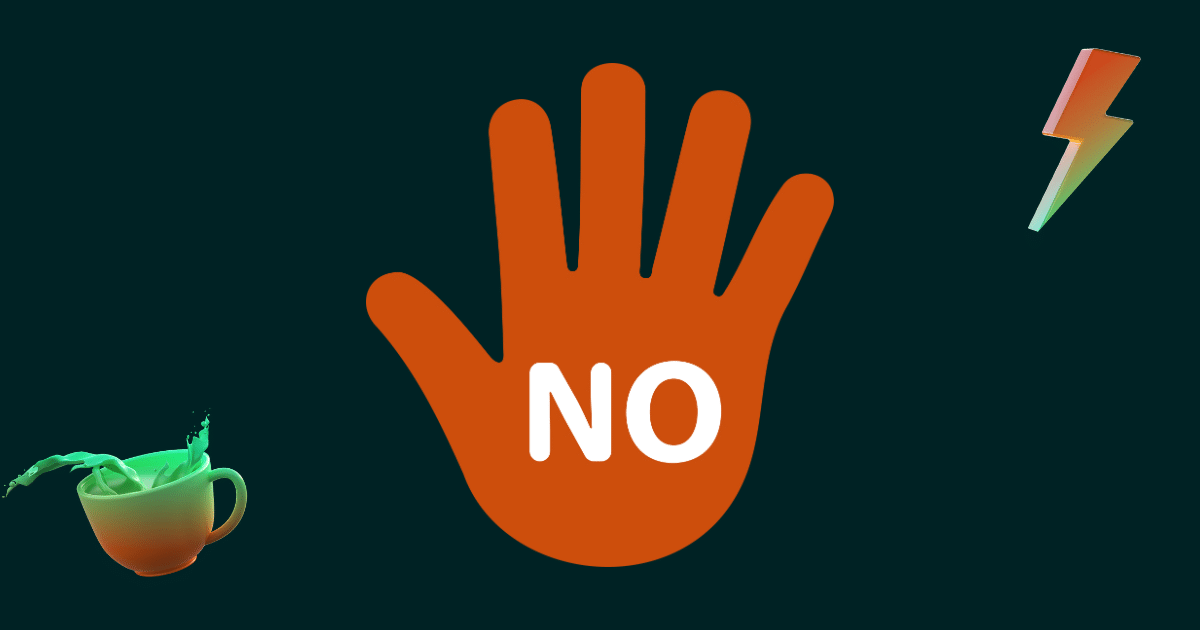 Saying NO is not a free action in the world of software engineering