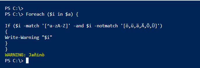PowerShell: How to find Special Characters in a String – SID-500.COM