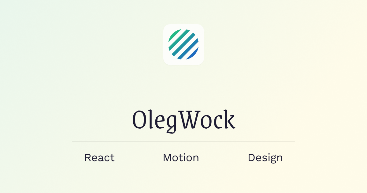 Blog · OlegWock