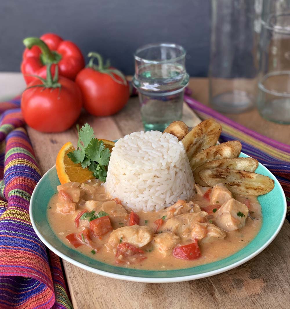 Ecuador: Pescado encocado / Fisch in Kokossauce (Slowcooker)