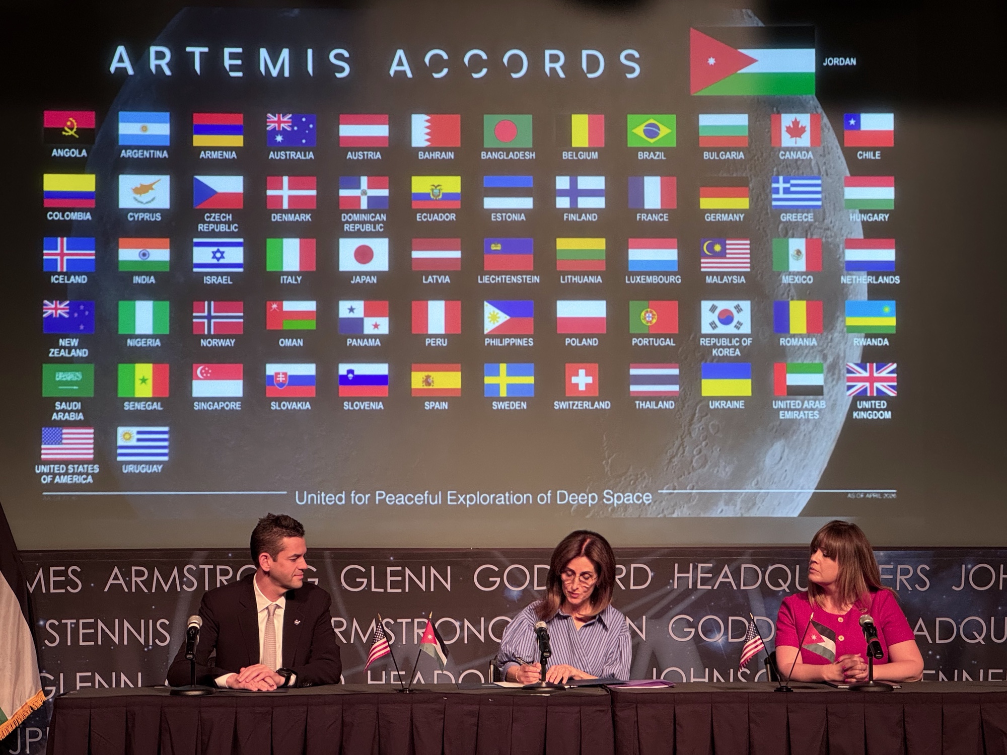 Jordan signs the Artemis Accords - SpaceNews