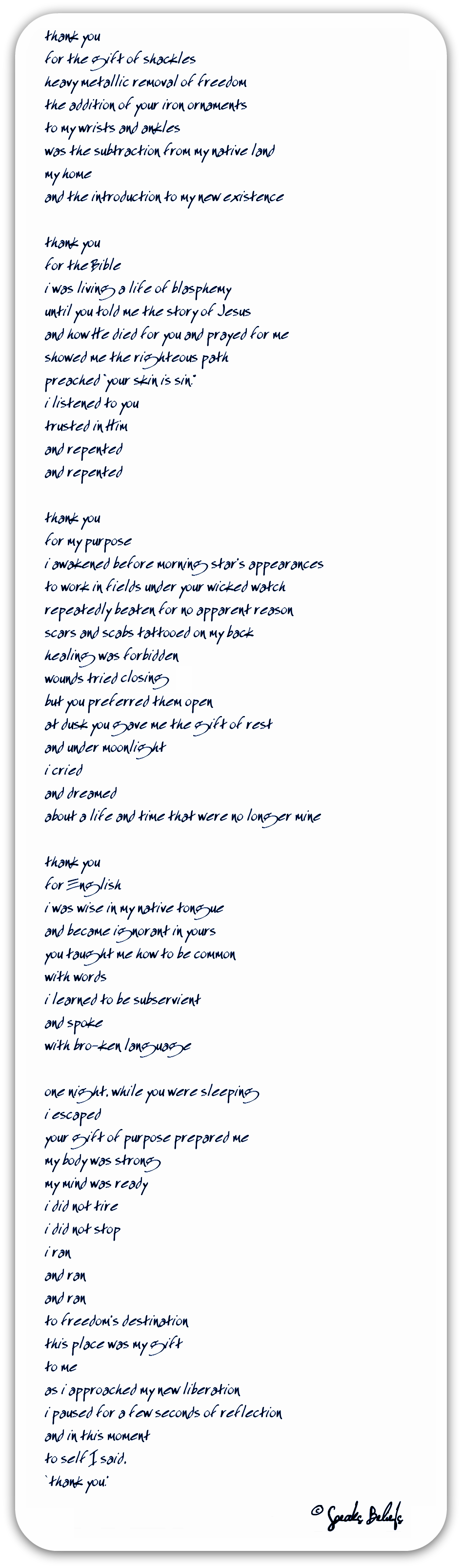 thank you – Wordplay