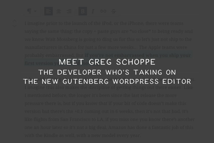 Meet Greg Schoppe: The Developer Who's Taking on Gutenberg — Speckyboy