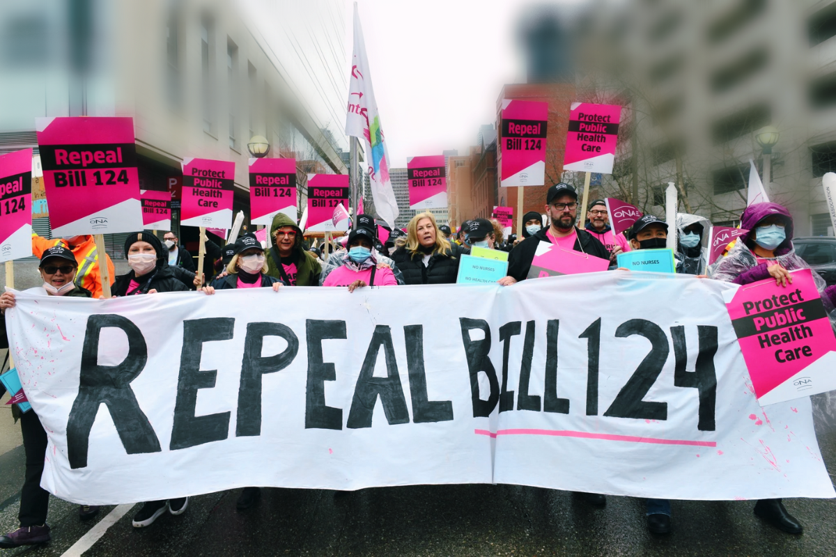 Break the back of Bill 124 - Spring