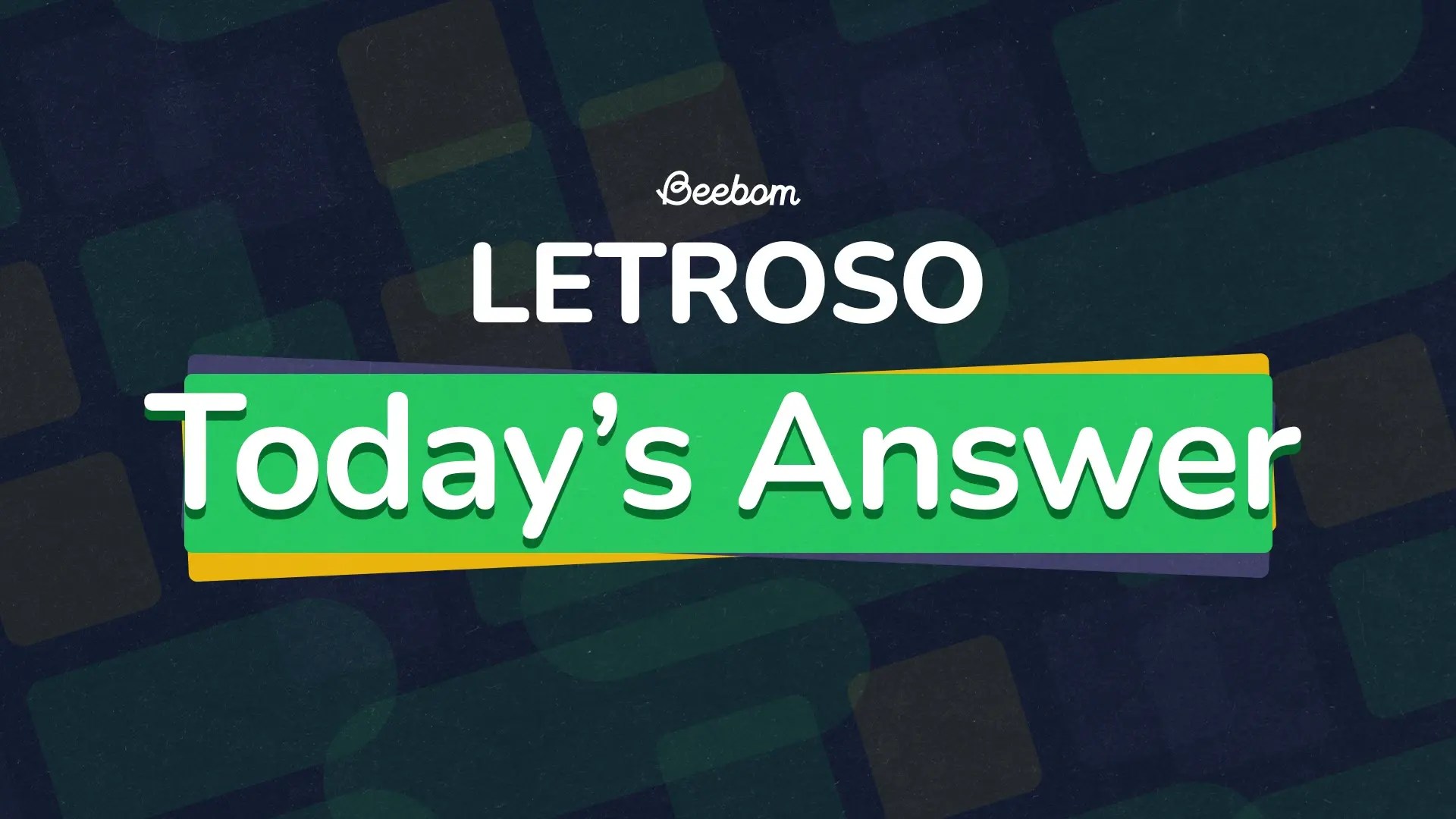 Today's Letroso Answer and Hints on April 23, 2026 | Beebom Puzzle