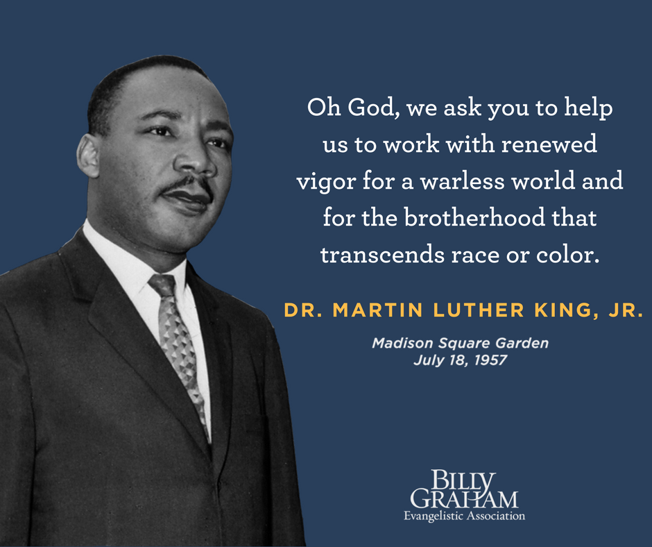 Dr. Martin Luther King, Jr.—1957 New York Crusade - The Billy Graham Library Blog
