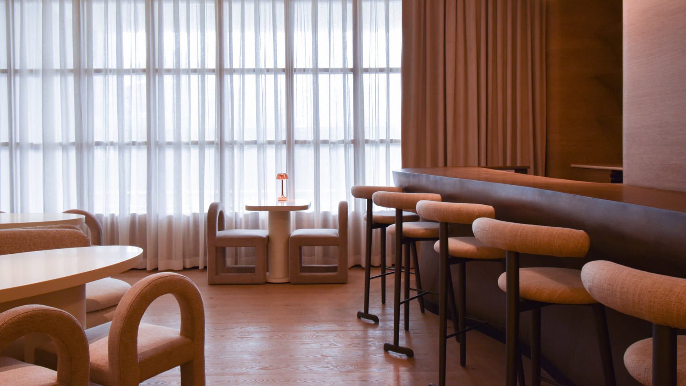 Ashiesh Shah creates "visually soft" restaurant interior in Mumbai