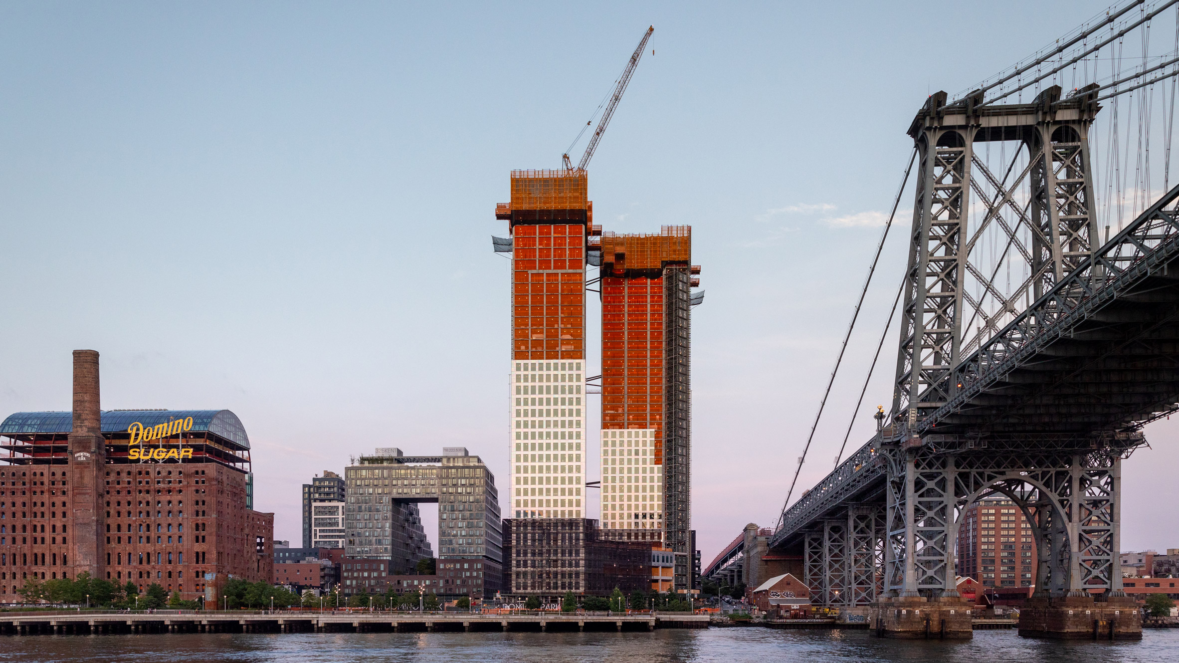 Twin porcelain-clad skyscrapers by Selldorf Architects rise in Brooklyn