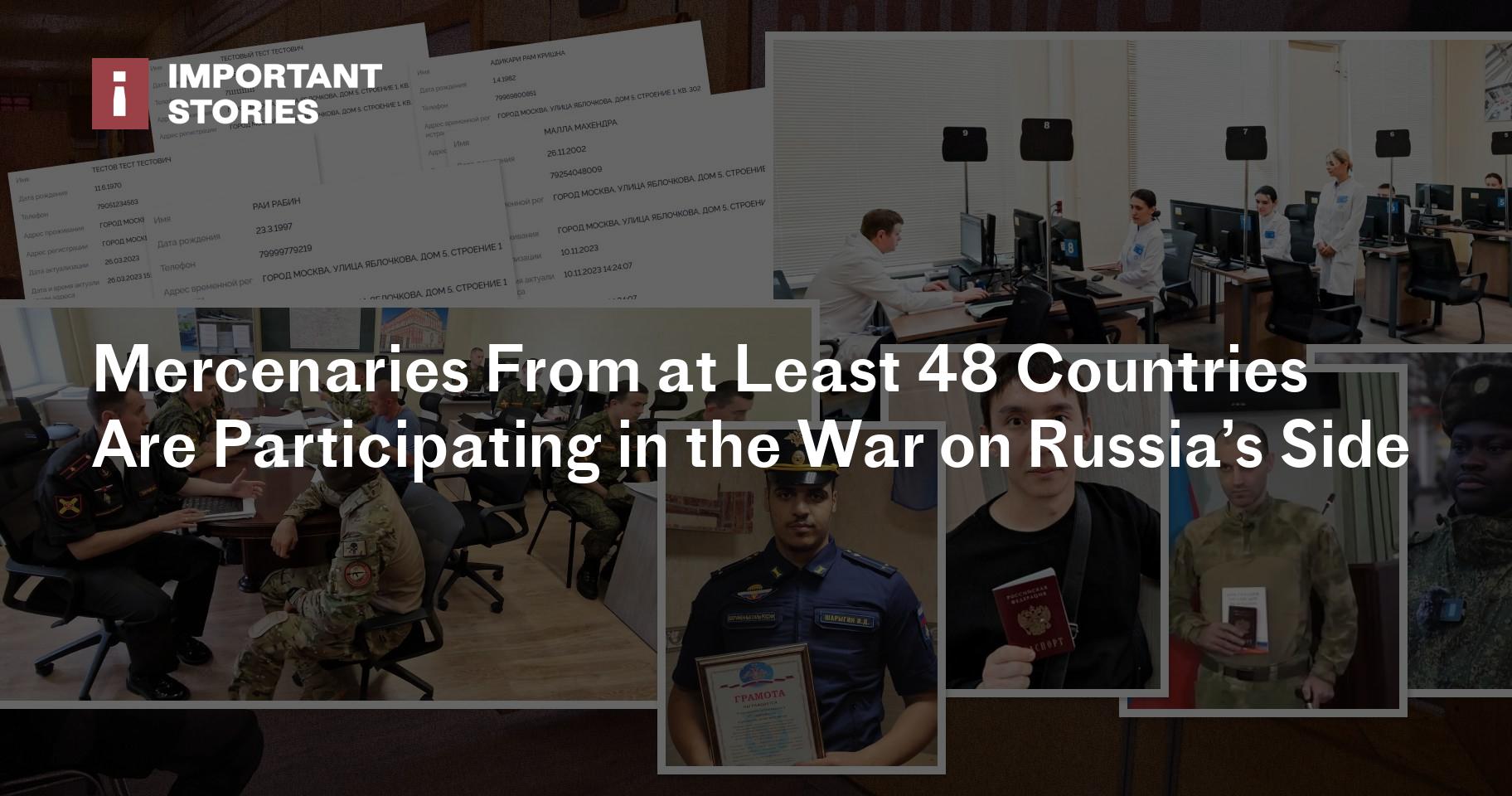 Mercenaries From at Least 48 Countries Are Participating in the War on Russia’s Side