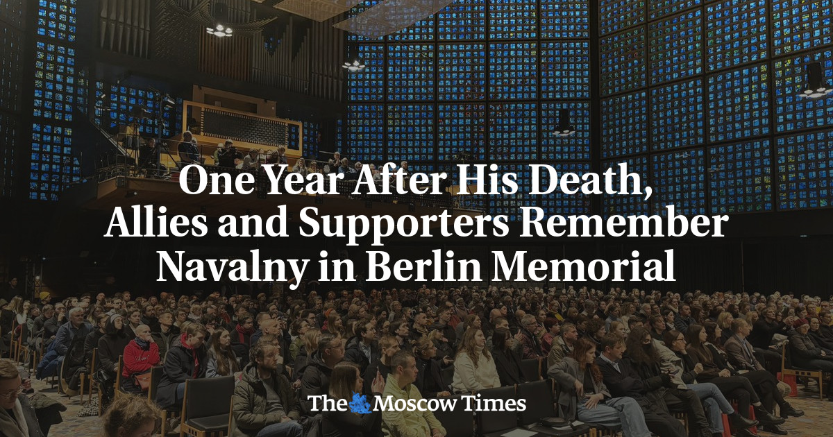 One Year After His Death, Allies and Supporters Remember Navalny in Berlin Memorial - The Moscow Times