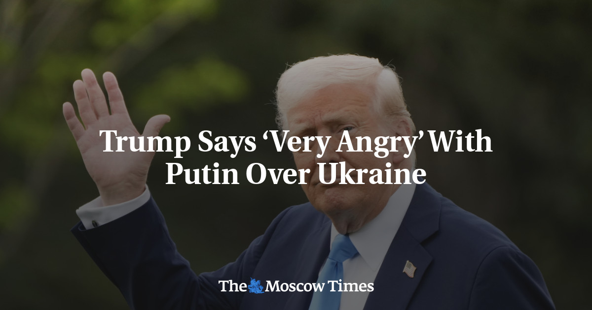 Trump Says ‘Very Angry’ With Putin Over Ukraine - The Moscow Times