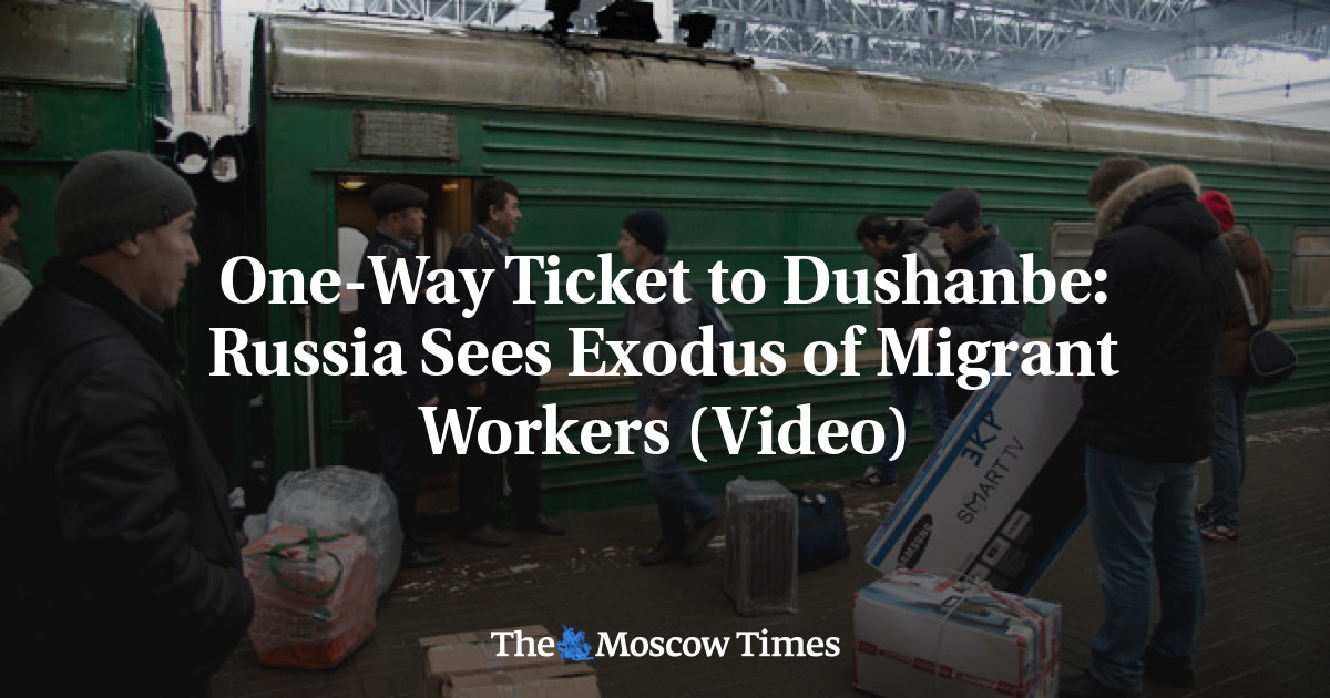 One-Way Ticket to Dushanbe: Russia Sees Exodus of Migrant Workers (Video)