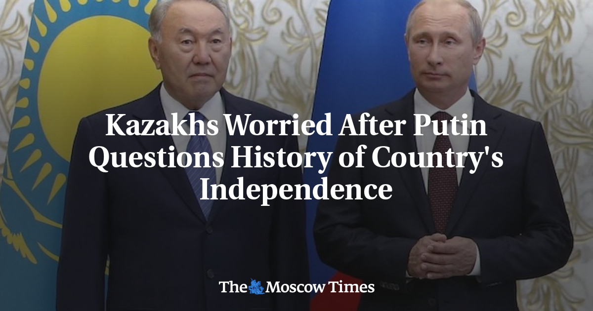 Kazakhs Worried After Putin Questions History of Country's Independence