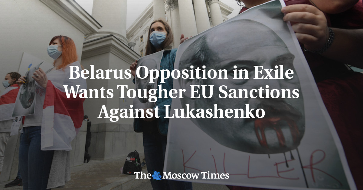 Belarus Opposition in Exile Wants Tougher EU Sanctions Against Lukashenko - The Moscow Times