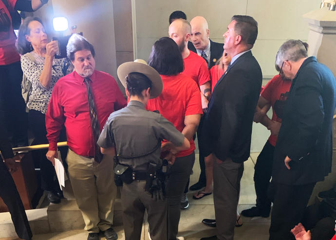 Tenant Protesters in Albany Over Rent Regulation Bills