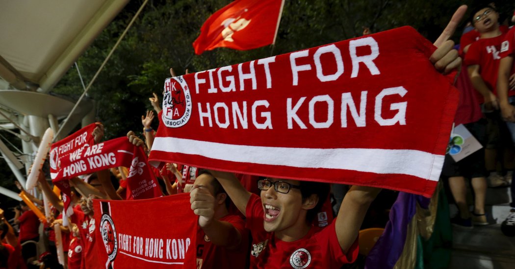 Hong Kong Soccer Fans Celebrate Draw With China - The New York Times