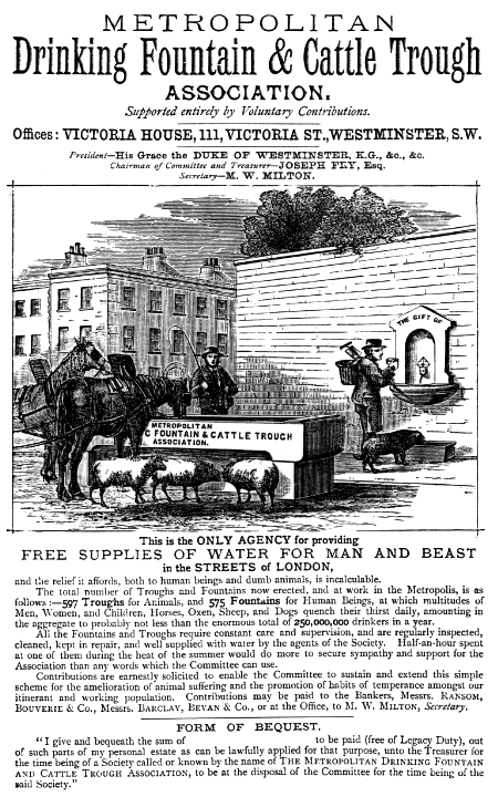 A look at my local Metropolitan Drinking Fountain and Cattle Trough Association… Trough – Stephen Liddell