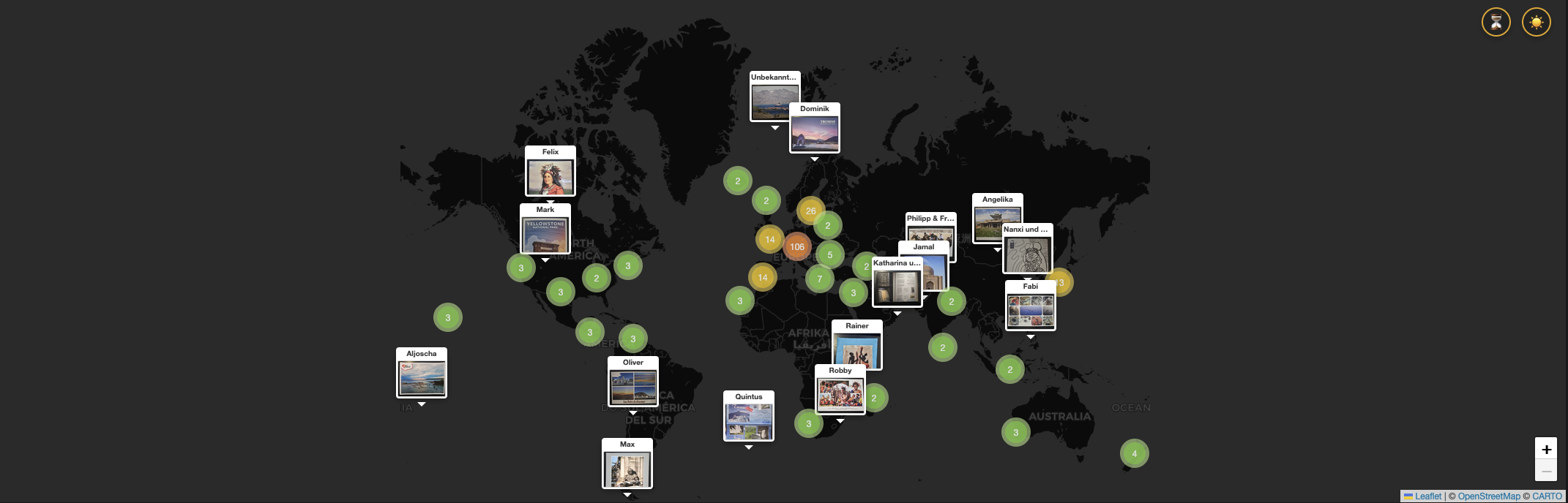Creating the postcard map