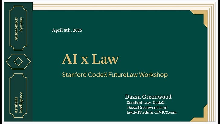 AI Agents x Law Initiative - by Dazza Greenwood
