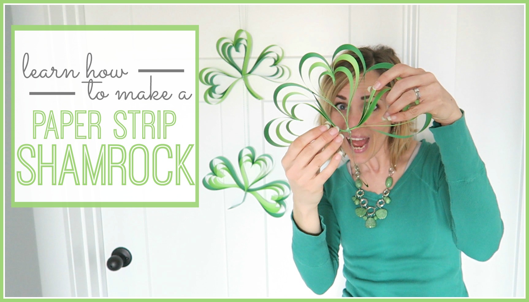 Paper Strip Shamrock!! - Sugar Bee Crafts