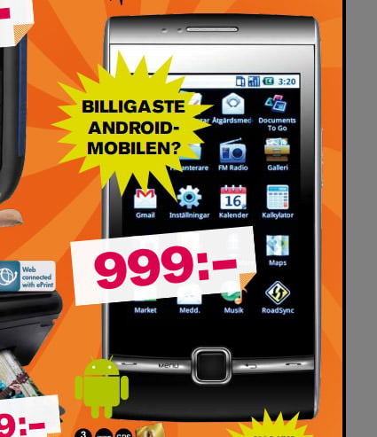 Mellandagstips: Huawei U8500 för 999 kronor på Expert - Swedroid