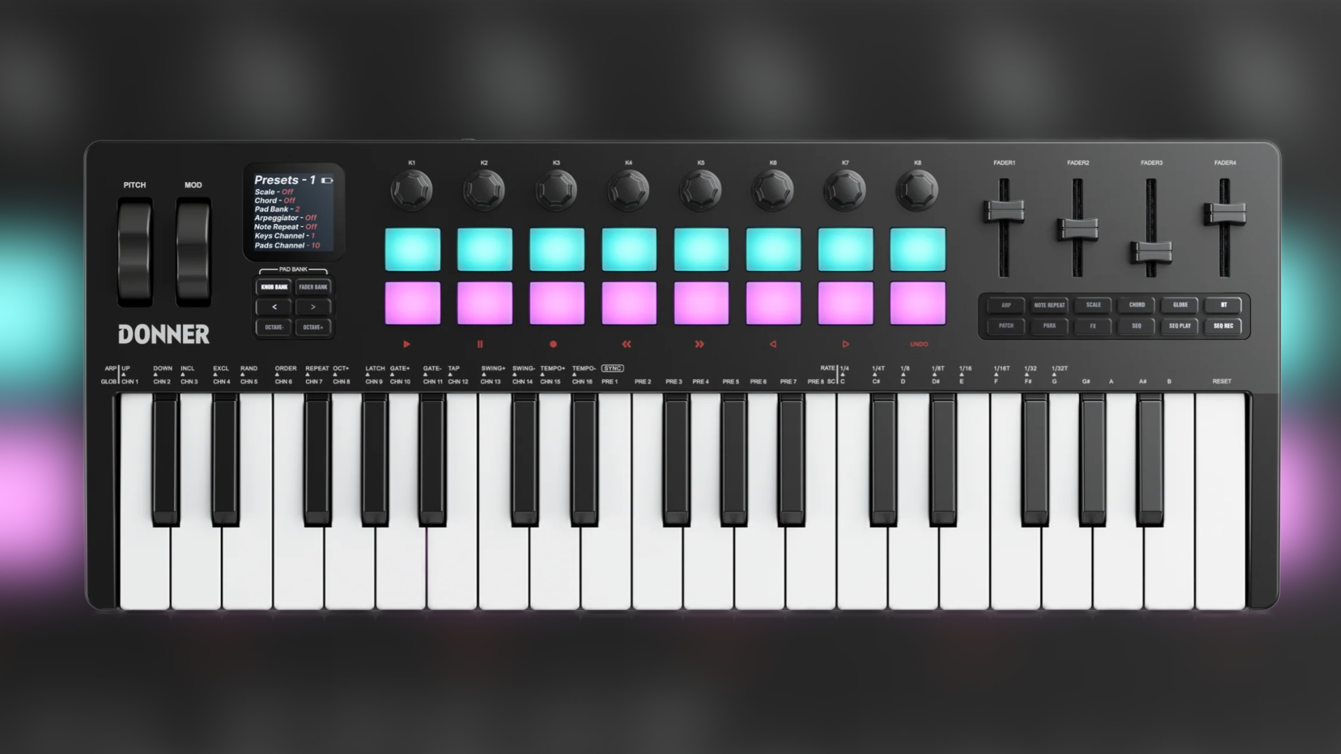 Donner Starrykey-37: the all-in-one MIDI keyboard with FM synth we already know - SYNTH ANATOMY