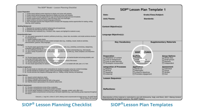 #82. SIOP Lesson Planning: Ingredients of Sheltered Instruction - ELL Strategies | TanKHuynh