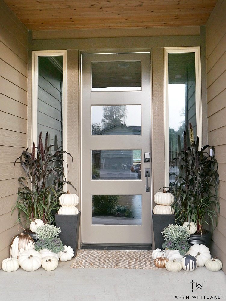 Elegant Fall Porch - Taryn Whiteaker Designs