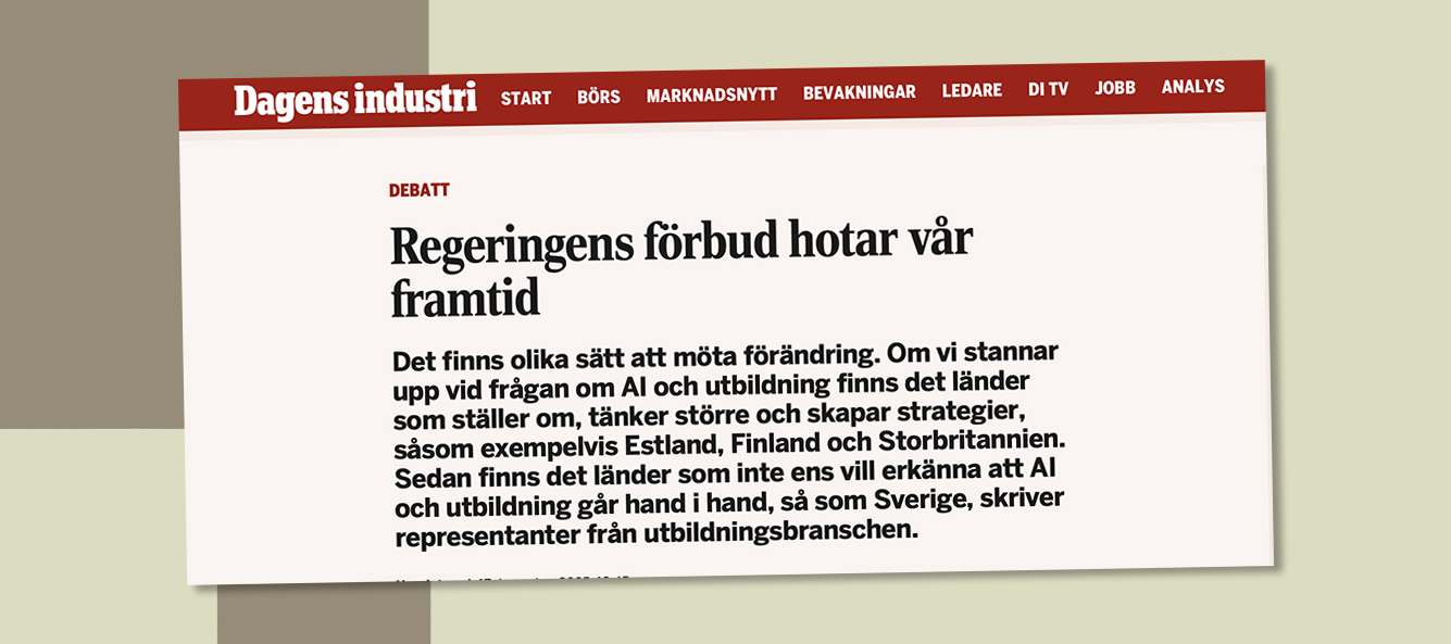 Debate: The government's ban threatens our future - TechSverige