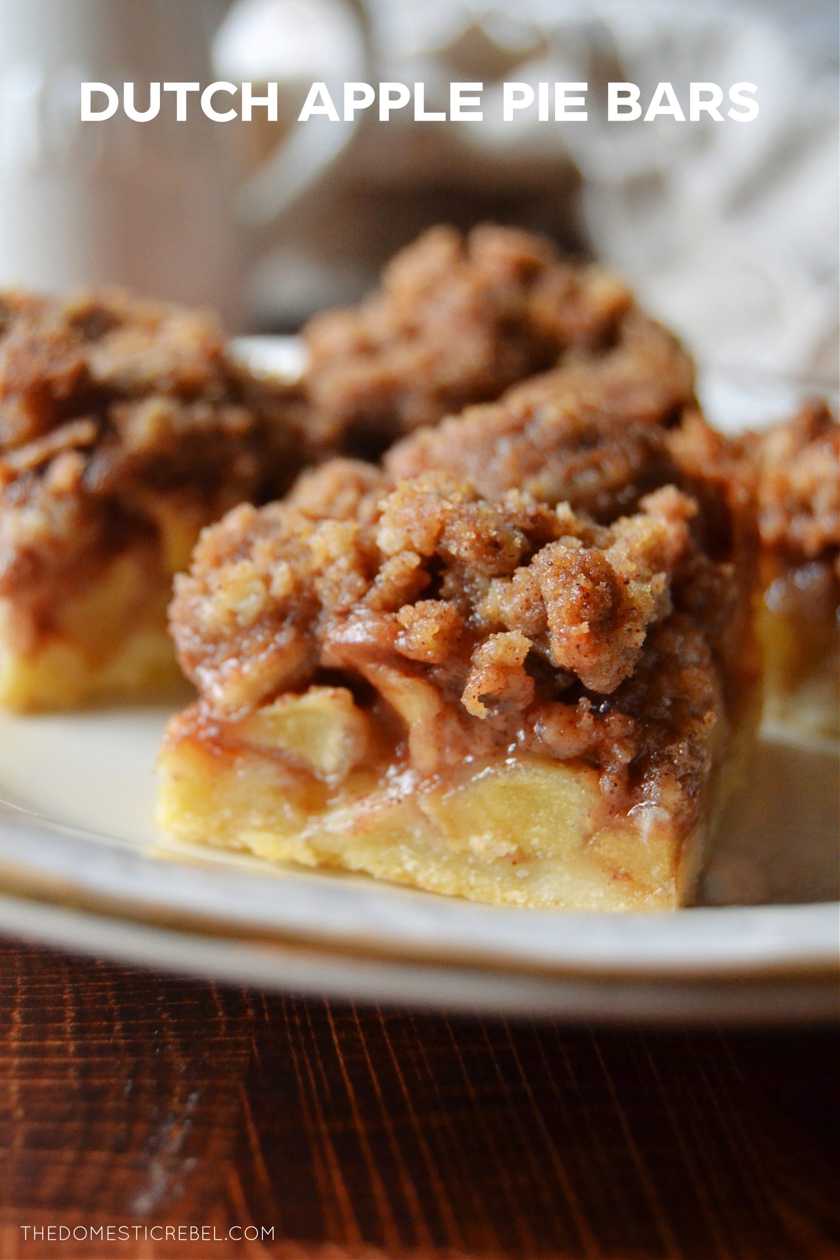 Dutch Apple Pie Bars | The Domestic Rebel